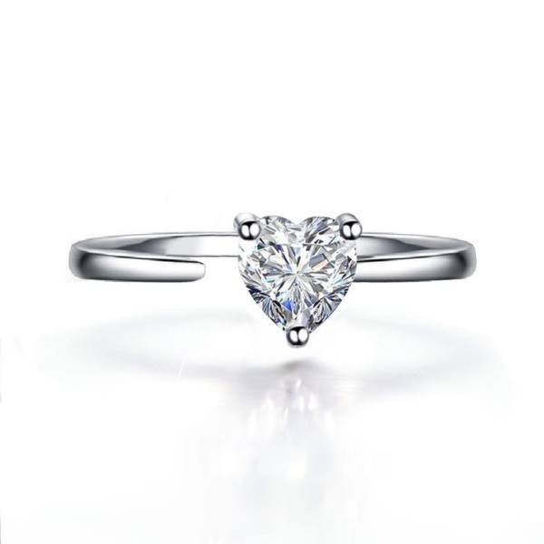 Dainty Love Adjustable Sterling Silver Ring – Phantom Jewels