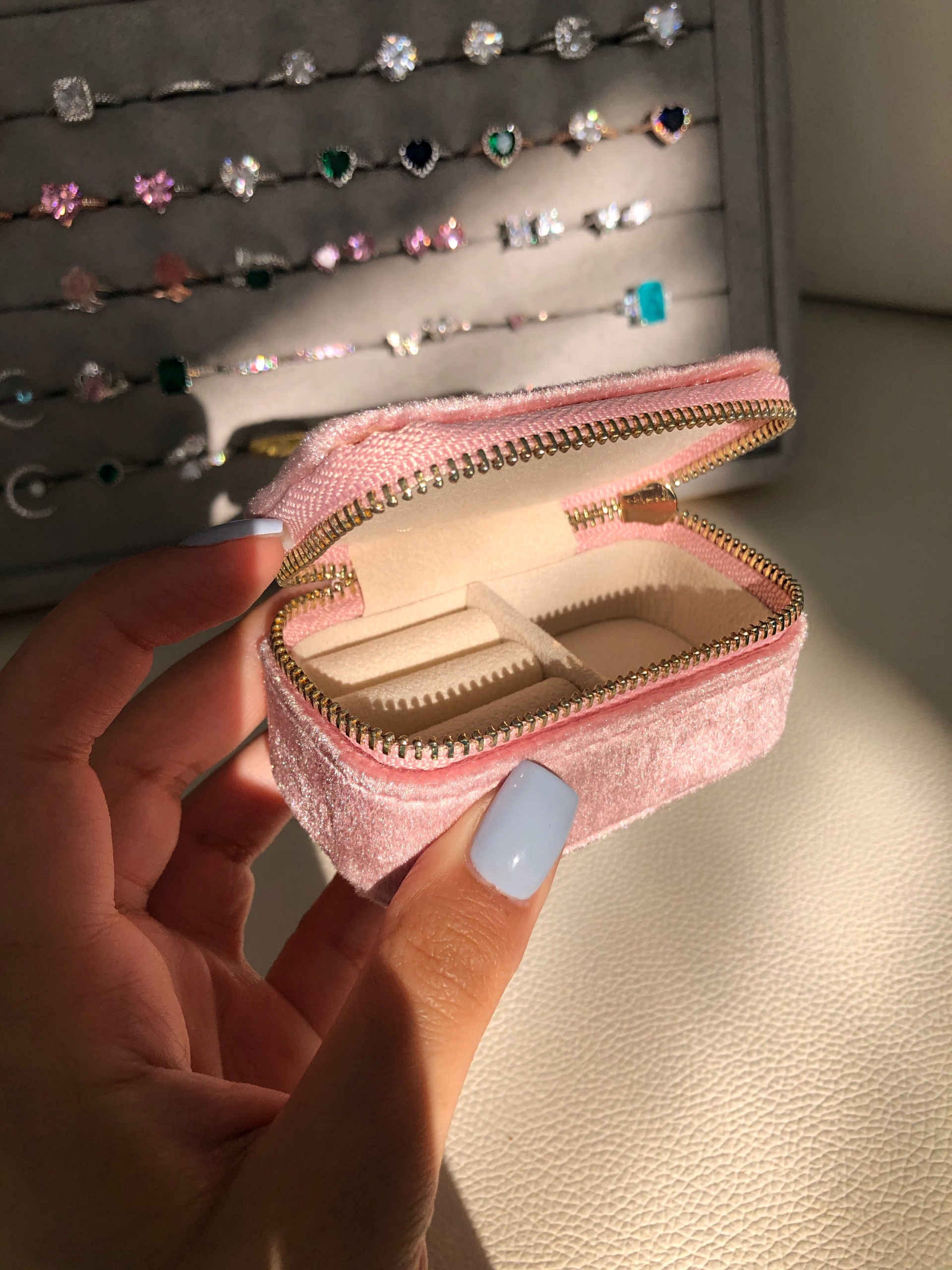 Pink Mini Travel Jewellery Box – Phantom Jewels
