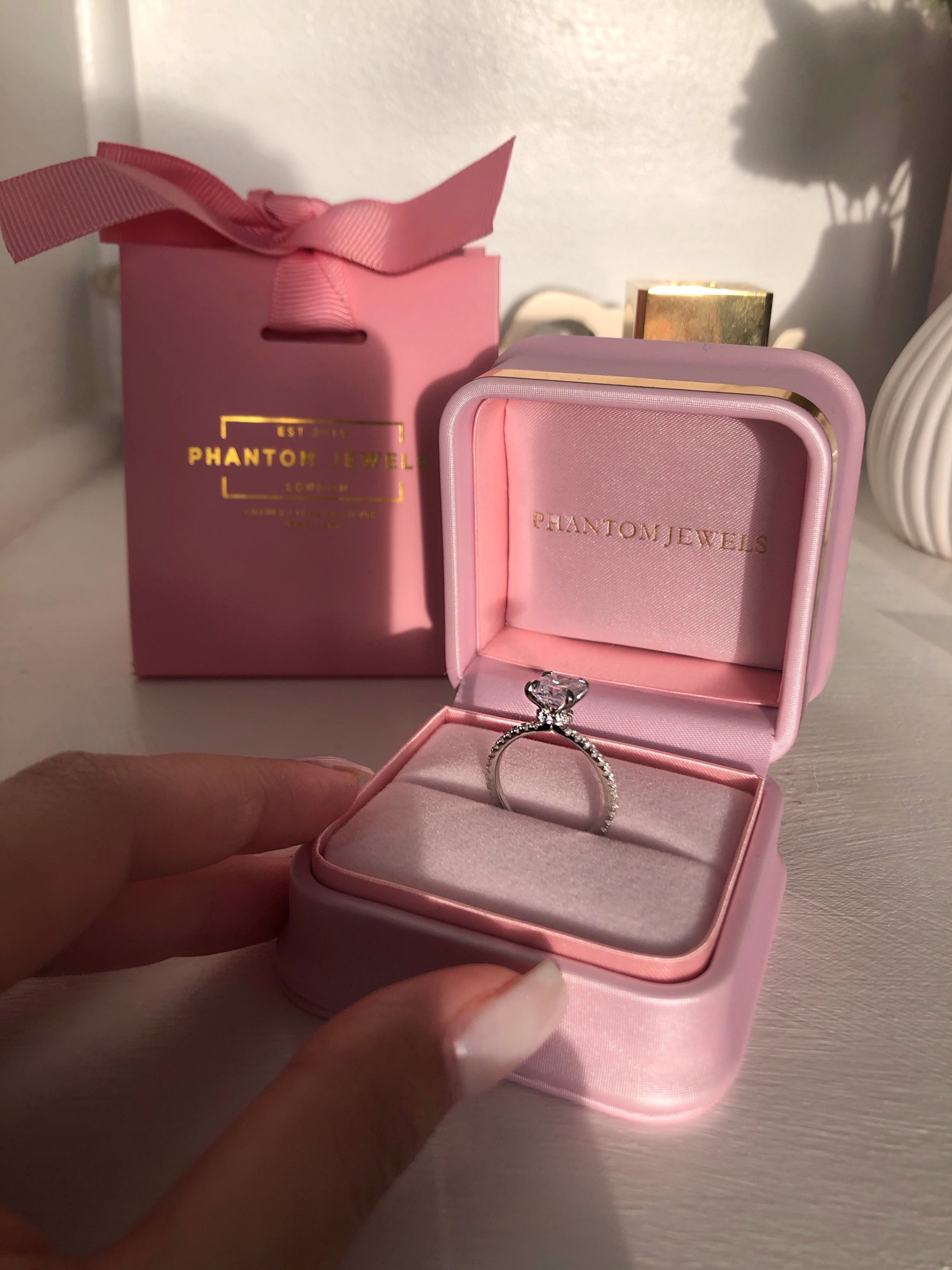 LED Lighted Engagement Ring Box Heart Shape Velvet Wedding Ring Box | Buy  Online in South Africa | takealot.com