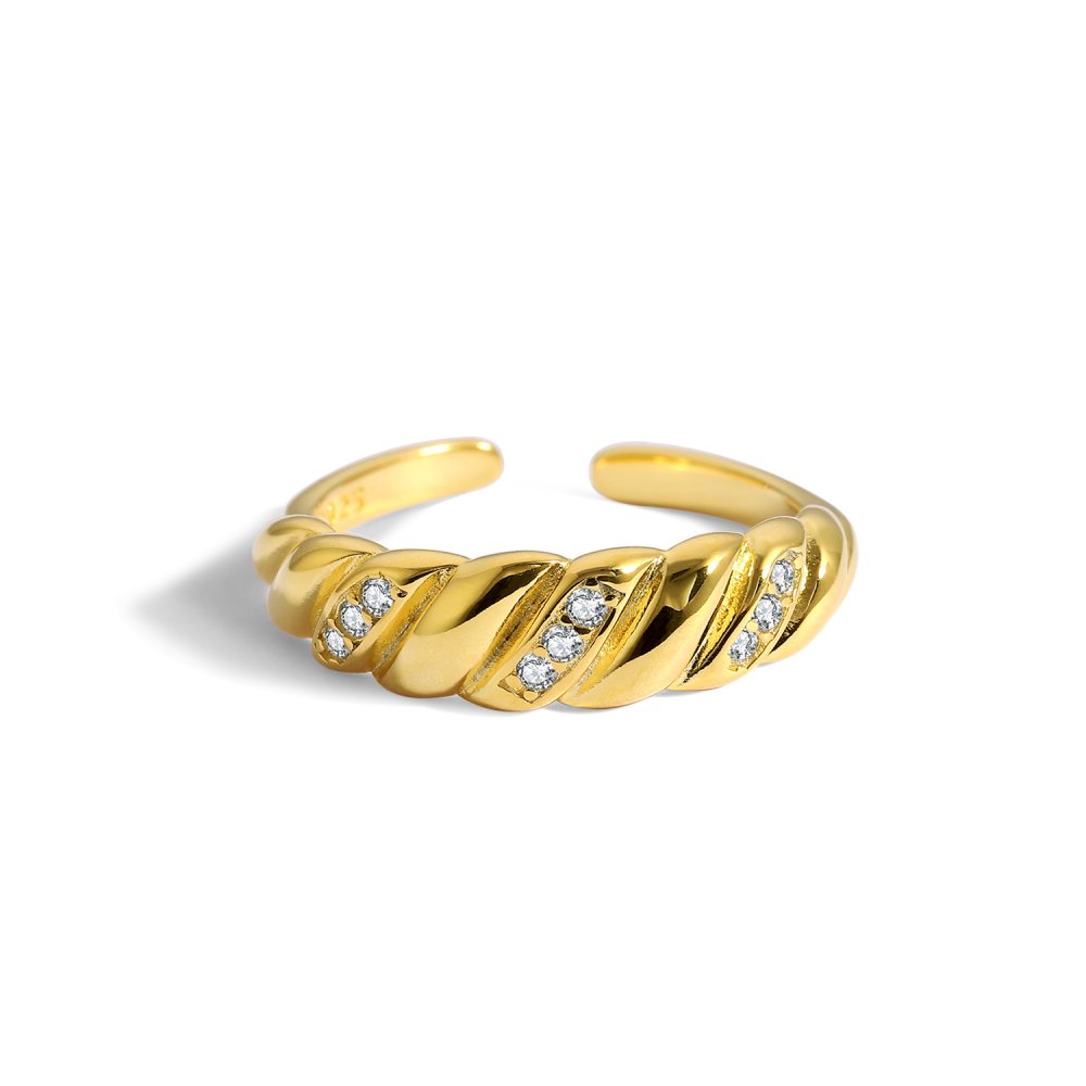 Gold Privé Sterling Silver Ring