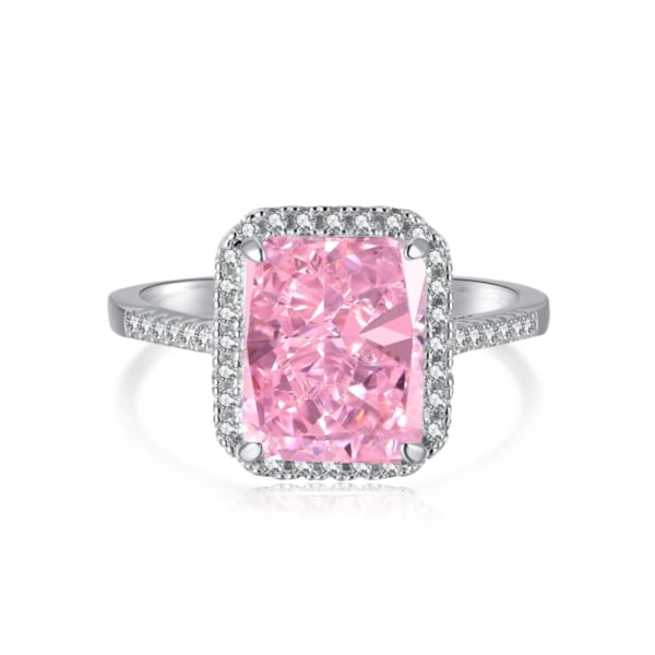 Pink Cinderella Sterling Silver Ring
