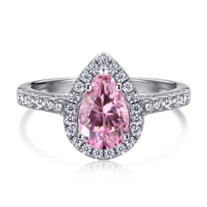 pink pear ring