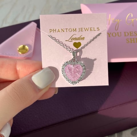 Moonlit Heart Necklace