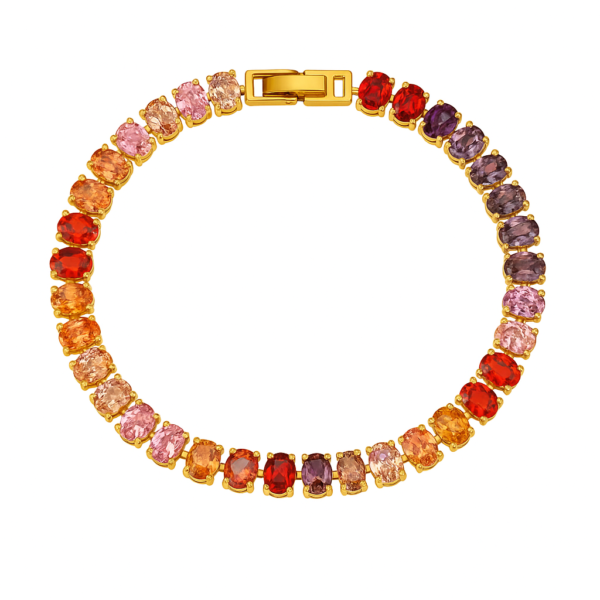 Elira Tennis Bracelet (Summer Luxe)