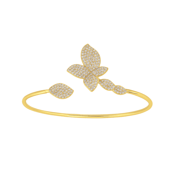 Gold L'Orchidée Bangle