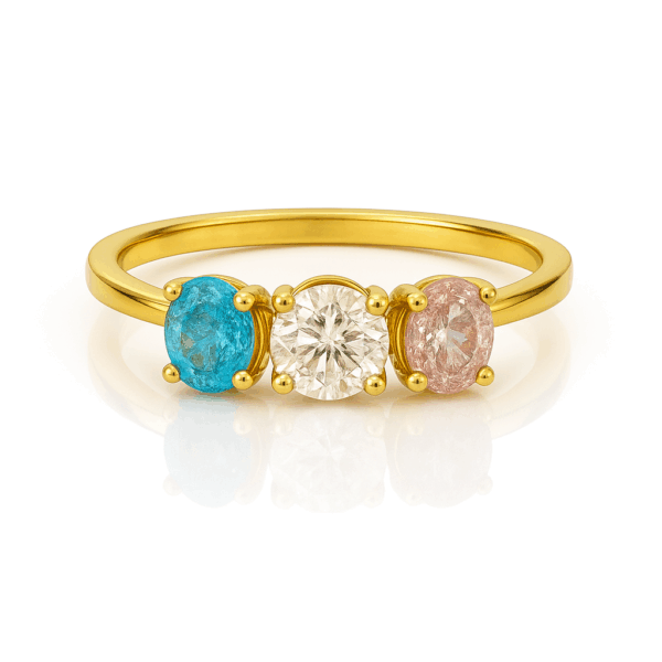 Trei Eclat Three Stone Trilogy Ring