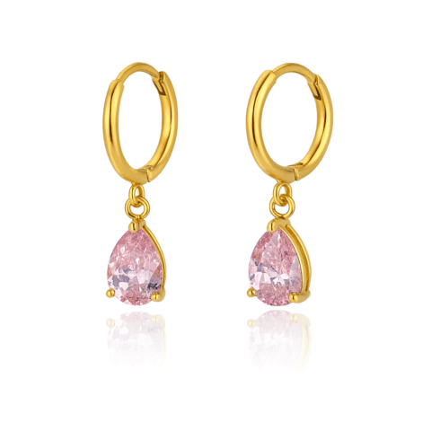 Gold Pink Pear Huggies