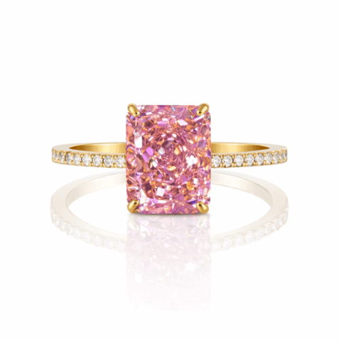 Soignée Rosé Sterling Silver Ring